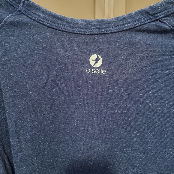 Oiselle Navy Sweatshirt with White Bird Design - Picture 4 of 4